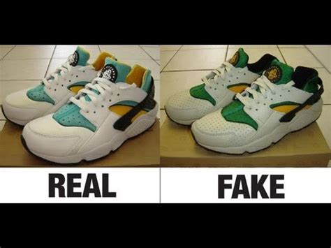 nike air huarache real vs fake